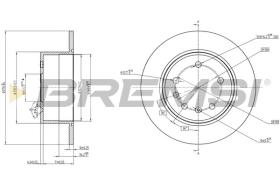 BREMSI CD6561S - DISCHI FRENO - BRAKE DISCS