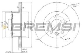 BREMSI CD6562S - DISCHI FRENO - BRAKE DISCS