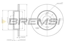 BREMSI CD6563S - DISCHI FRENO - BRAKE DISCS