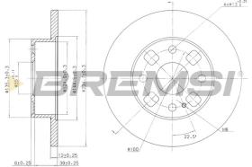 BREMSI CD6564S - DISCHI FRENO - BRAKE DISCS