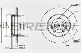 BREMSI CD6566S - DISCHI FRENO - BRAKE DISCS