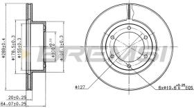 BREMSI CD6596V - DISCHI FRENO - BRAKE DISCS