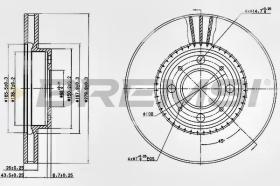 BREMSI CD6604V - DISCHI FRENO - BRAKE DISCS