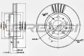 BREMSI CD6605V - DISCHI FRENO - BRAKE DISCS