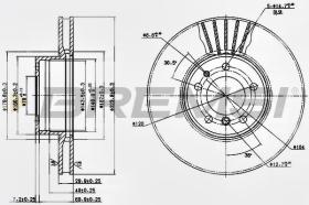 BREMSI CD6606V - DISCHI FRENO - BRAKE DISCS