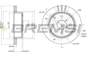 BREMSI CD6611V - DISCHI FRENO - BRAKE DISCS