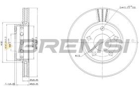BREMSI CD6612V - DISCHI FRENO - BRAKE DISCS