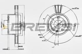 BREMSI CD6613V - DISCHI FRENO - BRAKE DISCS