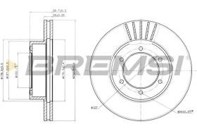 BREMSI CD6614V - DISCHI FRENO - BRAKE DISCS