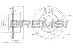 BREMSI CD6615V - DISCHI FRENO - BRAKE DISCS