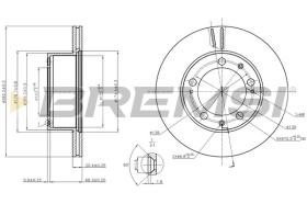 BREMSI CD6616V - DISCHI FRENO - BRAKE DISCS