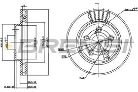 BREMSI CD6621V - DISCHI FRENO - BRAKE DISCS