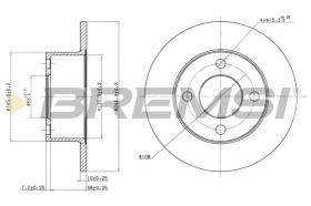 BREMSI CD6625S - DISCHI FRENO - BRAKE DISCS