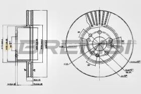 BREMSI CD6629V - DISCHI FRENO - BRAKE DISCS