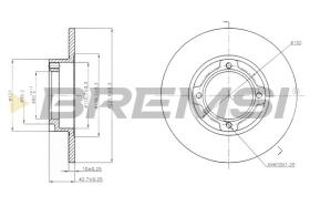 BREMSI CD6636S - DISCHI FRENO - BRAKE DISCS