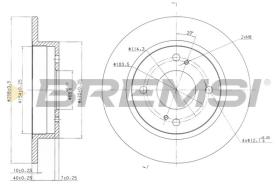BREMSI CD6659S - DISCHI FRENO - BRAKE DISCS