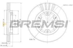 BREMSI CD6660V - DISCHI FRENO - BRAKE DISCS