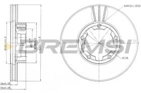 BREMSI CD6668V - DISCHI FRENO - BRAKE DISCS