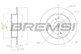 BREMSI CD6674S - DISCHI FRENO - BRAKE DISCS