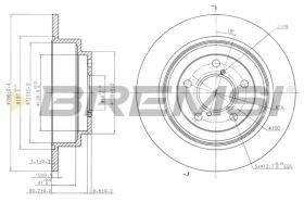 BREMSI CD6678S - DISCHI FRENO - BRAKE DISCS