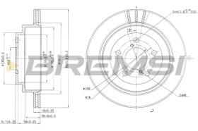 BREMSI CD6680V - DISCHI FRENO - BRAKE DISCS