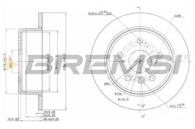 BREMSI CD6684S - DISCHI FRENO - BRAKE DISCS