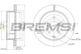 BREMSI CD6687V - DISCHI FRENO - BRAKE DISCS