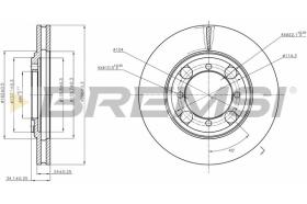 BREMSI CD6691V - DISCHI FRENO - BRAKE DISCS