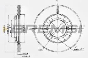 BREMSI CD6692V - DISCHI FRENO - BRAKE DISCS