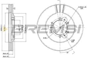 BREMSI CD6694V - DISCHI FRENO - BRAKE DISCS