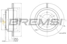 BREMSI CD6695V - DISCHI FRENO - BRAKE DISCS