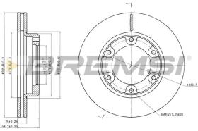 BREMSI CD6701V - DISCHI FRENO - BRAKE DISCS