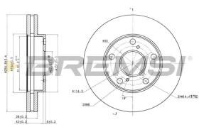 BREMSI CD6702V - DISCHI FRENO - BRAKE DISCS