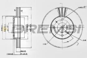 BREMSI CD6716V - DISCHI FRENO - BRAKE DISCS