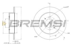 BREMSI CD6717S - DISCHI FRENO - BRAKE DISCS