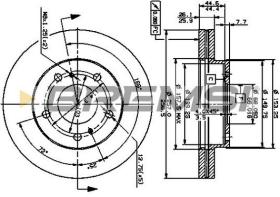 BREMSI CD6722V - DISCHI FRENO - BRAKE DISCS