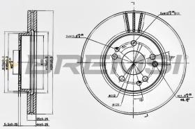 BREMSI CD6725V - DISCHI FRENO - BRAKE DISCS