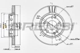 BREMSI CD6728V - DISCHI FRENO - BRAKE DISCS