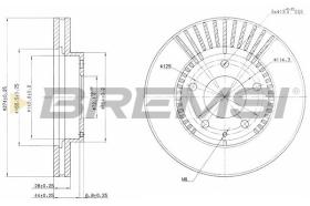 BREMSI CD6738V - DISCHI FRENO - BRAKE DISCS