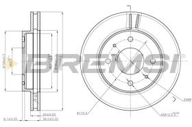 BREMSI CD6741V - DISCHI FRENO - BRAKE DISCS