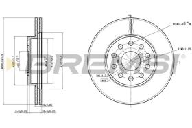BREMSI CD6749V - DISCHI FRENO - BRAKE DISCS