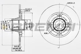 BREMSI CD6752S - DISCHI FRENO - BRAKE DISCS