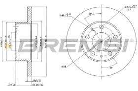 BREMSI CD6758S - DISCHI FRENO - BRAKE DISCS