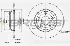 BREMSI CD6759S - DISCHI FRENO - BRAKE DISCS