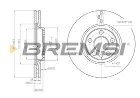 BREMSI CD6760V - DISCHI FRENO - BRAKE DISCS