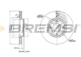 BREMSI CD6762V - DISCHI FRENO - BRAKE DISCS