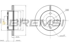 BREMSI CD6770V - DISCHI FRENO - BRAKE DISCS