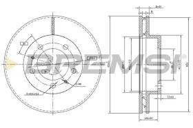 BREMSI CD6772V - DISCHI FRENO - BRAKE DISCS