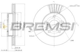 BREMSI CD6777V - DISCHI FRENO - BRAKE DISCS