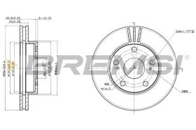 BREMSI CD6780V - DISCHI FRENO - BRAKE DISCS